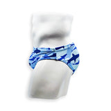 2 Inch Flat Front Swim Brief - Blue Shark