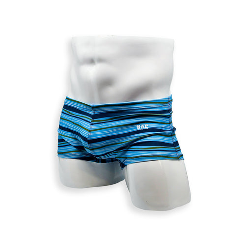 Box Cut Swim Trunk - Tidal Stripe