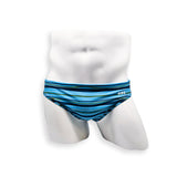 2 Inch Flat Front Swim Brief - Tidal Stripe