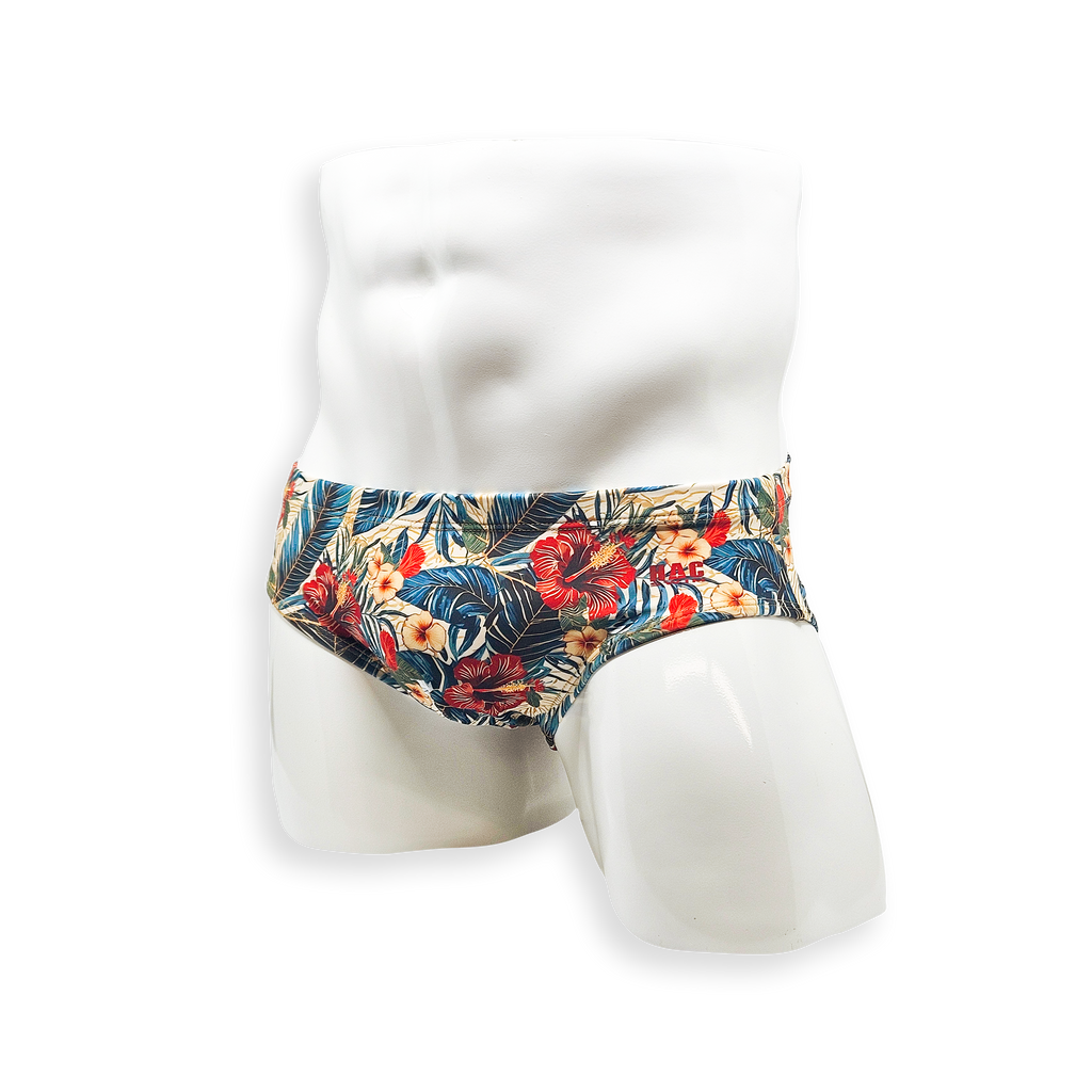Basic Swim Brief - Hibiscus