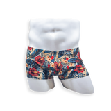 Box Cut Swim Trunk - Hibiscus