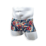 Box Cut Swim Trunk - Hibiscus