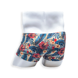 Box Cut Swim Trunk - Hibiscus