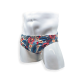 2 Inch Flat Front Swim Brief - Hibiscus