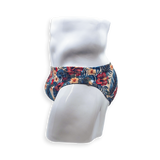 2 Inch Flat Front Swim Brief - Hibiscus