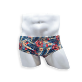Vintage Cut Swim Brief - Hibiscus