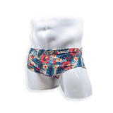 Vintage Cut Swim Brief - Hibiscus