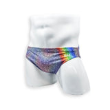 2 Inch Flat Front Swim Brief - Rainbow Trout