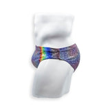 2 Inch Flat Front Swim Brief - Rainbow Trout