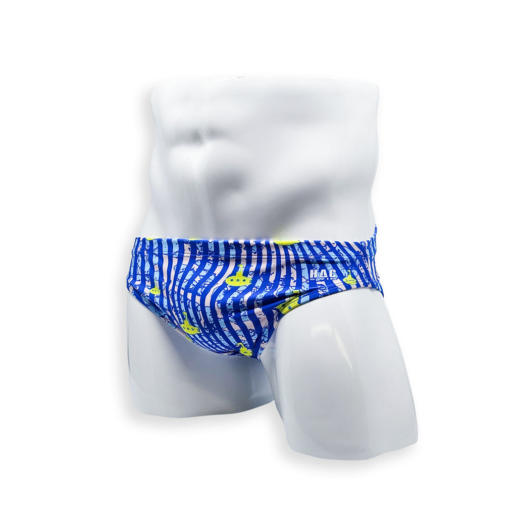 2 Inch Flat Front Swim Brief - Submarine