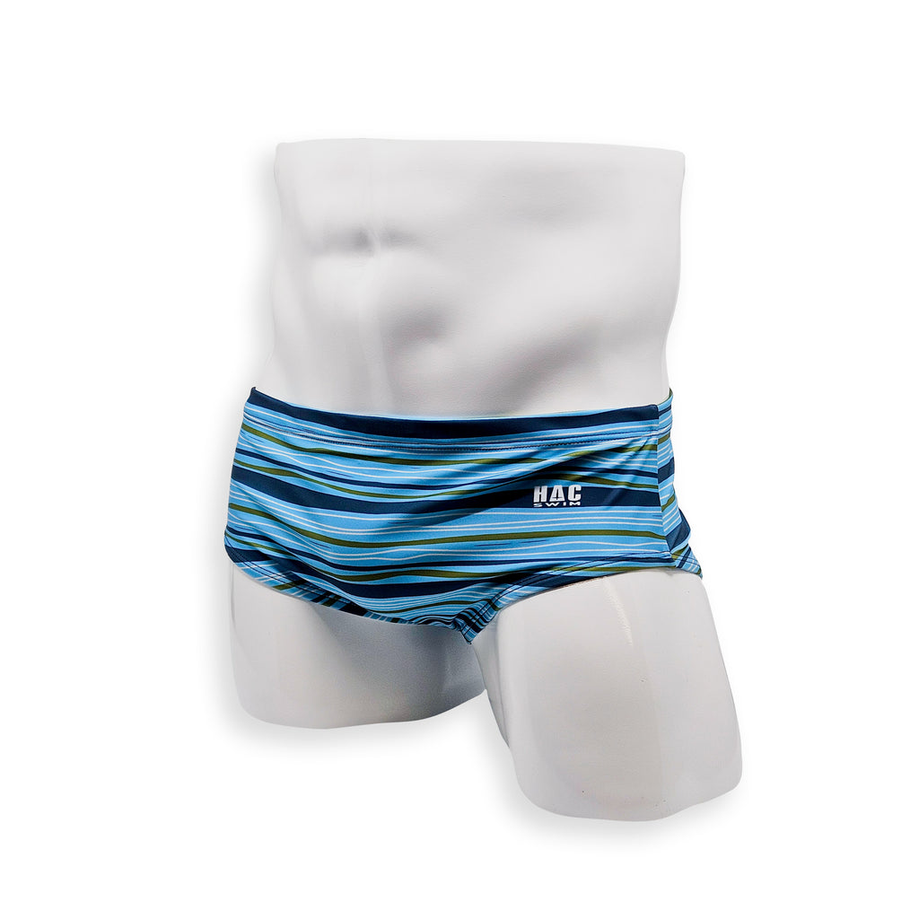 Vintage Cut Swim Brief - Tidal Stripe