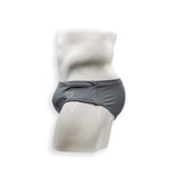 Mens Swimsuit Basic Swim Brief in Asphalt Grey for Swimming Aesthetic Bodybuilding Posing or Mens Pole Dance