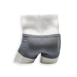 Mens Swimsuit Box Cut Swim Trunk in Asphalt Grey for Swimming Aesthetic Bodybuilding Posing or Mens Pole Dance