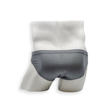 Mens Swimsuit 2 Inch Side Swim Brief in Asphalt Grey for Swimming Aesthetic Bodybuilding Posing or Mens Pole Dance