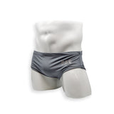 Mens Swimsuit Vintage Cut Swim Brief in Asphalt Grey for Swimming Aesthetic Bodybuilding Posing or Mens Pole Dance