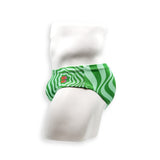Mens Swimsuit Basic Swim Brief in Green Wonder Print for Swimming Aesthetic Bodybuilding Posing or Mens Pole Dance
