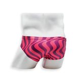 Mens Swimsuit Basic Swim Brief in Pink Wonder Print for Swimming Aesthetic Bodybuilding Posing or Mens Pole Dance