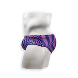 Mens Swimsuit Basic Swim Brief in Purple Wonder Print for Swimming Aesthetic Bodybuilding Posing or Mens Pole Dance