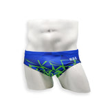 Mens Swimsuit Basic Swim Brief in Shatter Print for Swimming Aesthetic Bodybuilding Posing or Mens Pole Dance