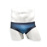 Mens Swimsuit Basic Swim Brief in Blue Ballistic Print for Swimming Aesthetic Bodybuilding Posing or Mens Pole Dance