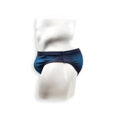 Mens Swimsuit 2 Inch Side Swim Brief in Blue Ballistic Print for Swimming Aesthetic Bodybuilding Posing or Mens Pole Dance