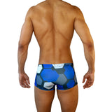 Box Cut Swim Trunk - Blue Hexagon