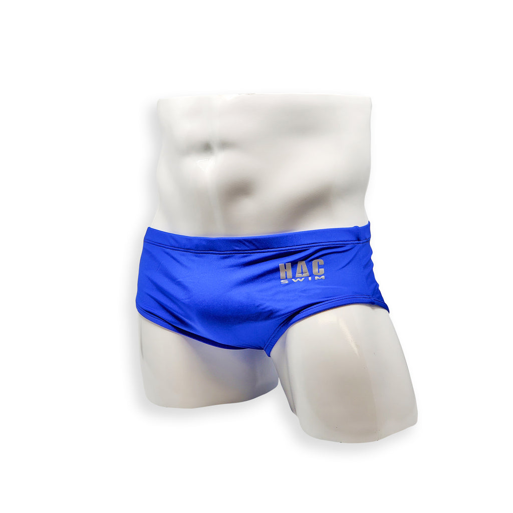 Mens Swimsuit Vintage Cut Swim Brief in Royal Blue for Swimming Aesthetic Bodybuilding Posing or Mens Pole Dance