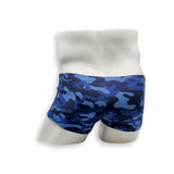 Box Cut Swim Trunk - Blue Dino Camo