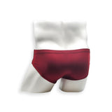 Mens Swimsuit Basic Swim Brief in Burgundy for Swimming Aesthetic Bodybuilding Posing or Mens Pole Dance