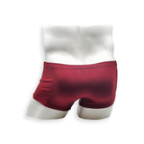 Mens Swimsuit Box Cut Swim Trunk in Burgundy for Swimming Aesthetic Bodybuilding Posing or Mens Pole Dance