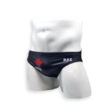 Mens Swimsuit 2 Inch Side Swim Brief in Podium Print for Swimming Aesthetic Bodybuilding Posing or Mens Pole Dance