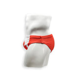 Mens Swimsuit 2 Inch Side Swim Brief in Canada Flag Print for Swimming Aesthetic Bodybuilding Posing or Mens Pole Dance