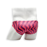 Mens Swimsuit 2 Inch Side Swim Brief in Pink Wonder Print for Swimming Aesthetic Bodybuilding Posing or Mens Pole Dance