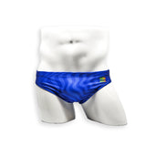 Mens Swimsuit 2 Inch Side Swim Brief in Blue Wonder Print for Swimming Aesthetic Bodybuilding Posing or Mens Pole Dance