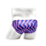 Mens Swimsuit 2 Inch Side Swim Brief in Purple Wonder Print for Swimming Aesthetic Bodybuilding Posing or Mens Pole Dance