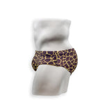 Mens Swimsuit Basic Swim Brief in Giraffe Print for Swimming Aesthetic Bodybuilding Posing or Mens Pole Dance