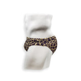 Mens Swimsuit 2 Inch Side Swim Brief in Giraffe Print for Swimming Aesthetic Bodybuilding Posing or Mens Pole Dance