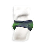 Mens Swimsuit Basic Swim Brief in Green Ballistic Print for Swimming Aesthetic Bodybuilding Posing or Mens Pole Dance