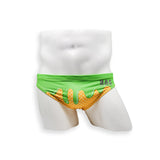 Mens Swimsuit 2 Inch Side Swim Brief in Pistachio Ice Cream Print for Swimming Aesthetic Bodybuilding Posing or Mens Pole Dance
