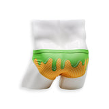 Mens Swimsuit 2 Inch Side Swim Brief in Pistachio Ice Cream Print for Swimming Aesthetic Bodybuilding Posing or Mens Pole Dance