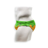 Mens Swimsuit 2 Inch Side Swim Brief in Pistachio Ice Cream Print for Swimming Aesthetic Bodybuilding Posing or Mens Pole Dance