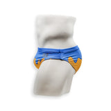 Mens Swimsuit 2 Inch Side Swim Brief in Blue Raspberry Ice Cream Print for Swimming Aesthetic Bodybuilding Posing or Mens Pole Dance