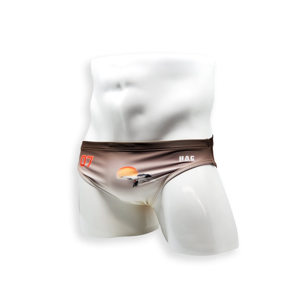 2 Inch Flat Front Swim Brief - Lucky Crane