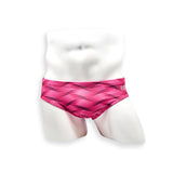 Basic Swim Brief - Wobbly Wave Pink