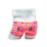 Mens Swimsuit Box Cut Swim Trunk in Pool Party Print for Swimming Aesthetic Bodybuilding Posing or Mens Pole Dance