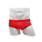 Mens Swimsuit Vintage Cut Swim Brief in Red for Swimming Aesthetic Bodybuilding Posing or Mens Pole Dance