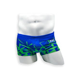 Mens Swimsuit Box Cut Swim Trunk in Shatter Print for Swimming Aesthetic Bodybuilding Posing or Mens Pole Dance