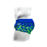 Mens Swimsuit Box Cut Swim Trunk in Shatter Print for Swimming Aesthetic Bodybuilding Posing or Mens Pole Dance