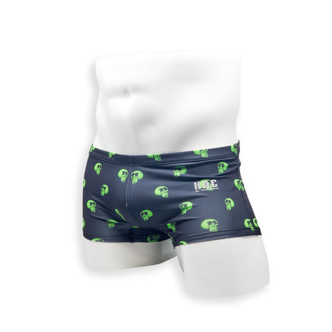 Box Cut Swim Trunk - Skull