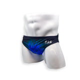 Mens Swimsuit 2 Inch Side Swim Brief in Snowburst Print for Swimming Aesthetic Bodybuilding Posing or Mens Pole Dance